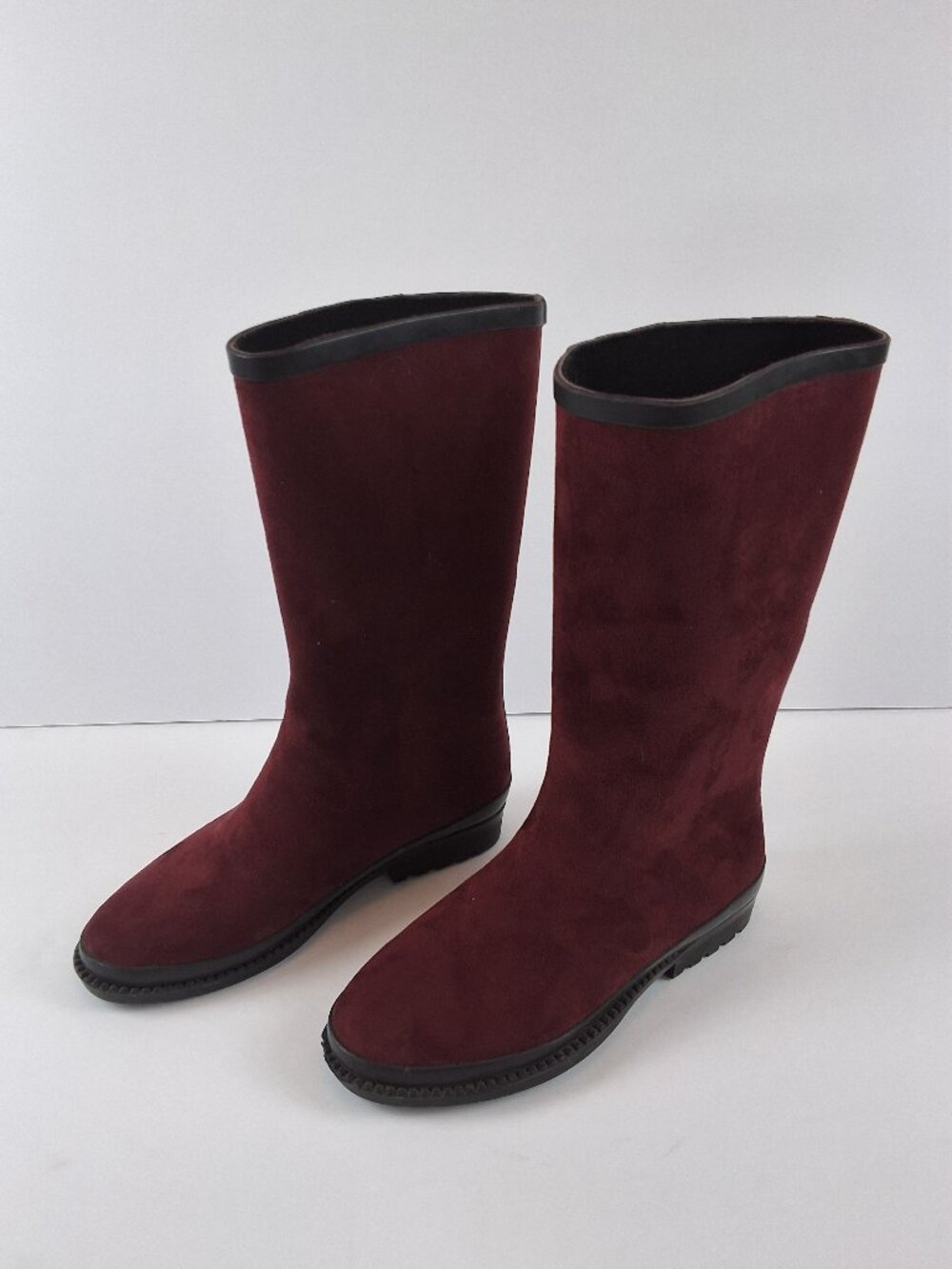New Burgundy Mid-Calf Boots Size 5.5 – Never Worn